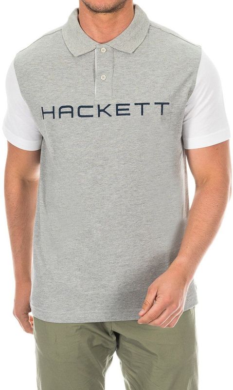 Hackett - Poloshirt - Grijs - 100% Katoen