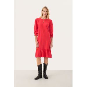 Part Two - Nimi - Jurk - Cranberry - Knielengte - Driekwart Mouw