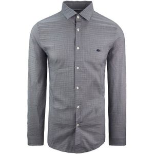 Lacoste - Slim Fit - Overhemd - Grijs - Lange Mouw