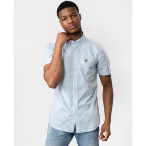 Lyle & Scott - Oxford-shirt - Lichtroze - Katoen - Korte Mouwen