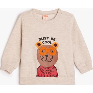 Koton SWEATSHIRTS Sweatshirt met Lange Mouwen en Berendetail