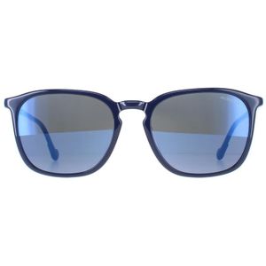 Moncler ML0150 90C glanzend blauw blauwe zonnebril