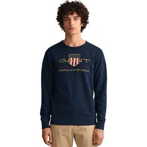 Gant | Archief Shield Sweatshirt Voor Heren Met Ronde Hals - Maat 2XL