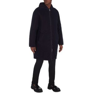 Emporio Armani - Donsjack - Blauw - Met Capuchon - Lange Mouwen