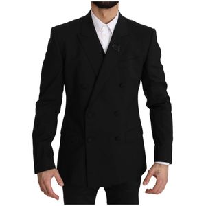 Dolce & Gabbana Mannen Zwart Bijen versiering 2-delig vest Blazer