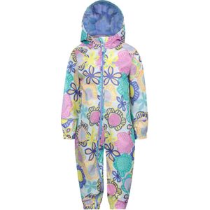 Mountain Warehouse Kinderen/Kinderen Puddle Gedrukt Waterdicht Regenpak (Lichtgroen)