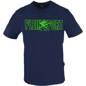 Plein Sport - Marineblauw - T-shirt - Opvallend Logo - Slim Fit