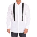 Dsquared2 - Overhemd - Wit - Katoen - Lange Mouwen - Reverskraag