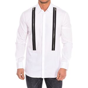 Dsquared2 - Overhemd - Wit - Katoen - Lange Mouwen - Reverskraag