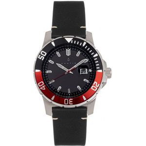 Nautis Dive Pro 200 horloge met leren band en datum