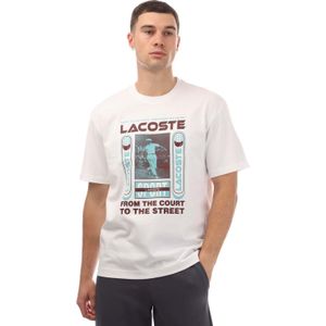 Lacoste Heren Rene Relaxed Fit T-Shirt (Wit)