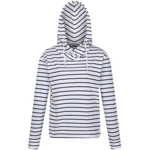 Regatta Dames/Dames Monsal Stripe Lichtgewicht Hoodie (Wit/Zwaar)