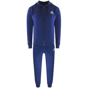 Aquascutum Heren Volledige Rits Trainingspak Set (Blauw)