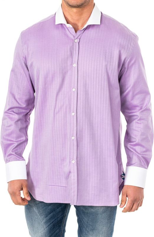 La Martina - Lila Long Sleeve Shirt - Overhemd - Heren - Katoen