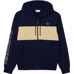 Lacoste Heren Colour Block Full Zip Hoodie (Marine)