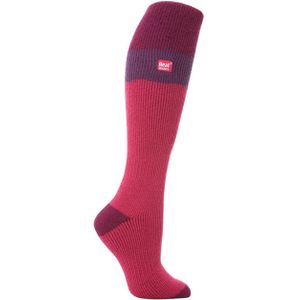 Heat Holders - Dames kniehoge thermo skisokken - Frambozen / Fuchsia