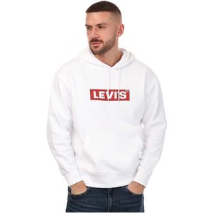 Men's Levis Relaxed Graphic Hoody in White