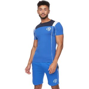 Crosshatch Heren Rentrays T-shirt & Korte Broek Set (Blauw)
