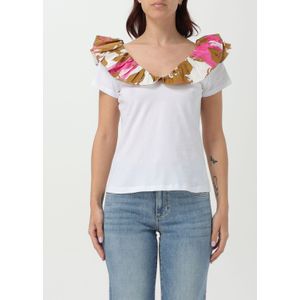 Floralcollar Korte Mouwen Tops