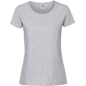 Fruit Of The Loom Vrouwen / Dames Ringgesponnen Premium T-Shirt (Taupe Grijs)