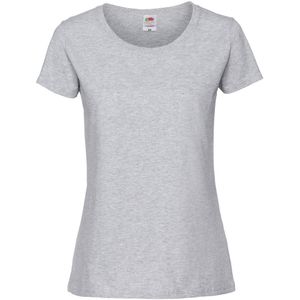 Fruit Of The Loom Vrouwen / Dames Ringgesponnen Premium T-Shirt (Taupe Grijs)