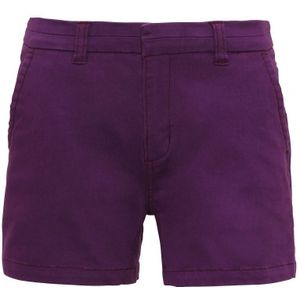 Asquith & Fox Dames/Dames Klassieke Fit Shorts (Paars) - Maat S