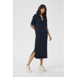 Kaffe - Lizza - Jurk - Navy - 3/4 Lengte - Viscose