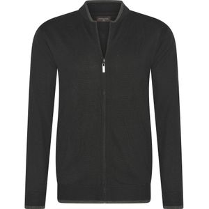 Cappuccino Italia - Full Zip Cardigan - Heren Vest - Zwart