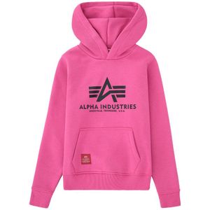 Alpha Industries - Basic Hoodie - Kinderen - Grijs - Katoen/Polyester