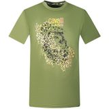 Cavalli Class Luipaardprint Silhouet Groene T-shirt