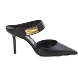 Jimmy Choo - Nell Mules 85 - Muiltjes - Zwart - 8,5 cm Hakhoogte