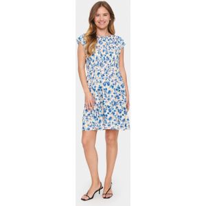 Jurk Regular fit Creme Double Flower cream