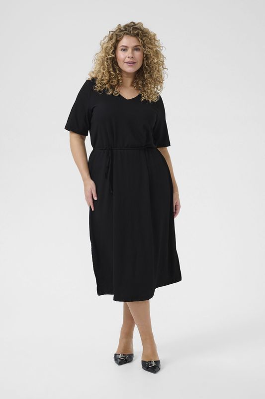 Jersey jurk Regular fit black