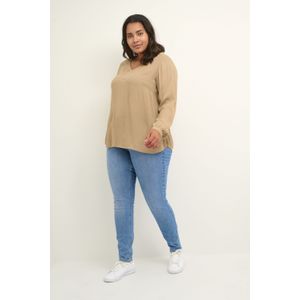 Blouse met lange mouwen Regular fit Petrified Oak beige