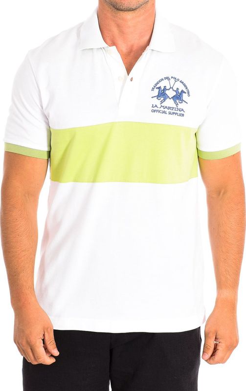 La Martina - TMP610-PK097 - Polo met Korte Mouwen - Wit