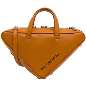 Vintage Balenciaga S Triangle Duffle Bag Orange