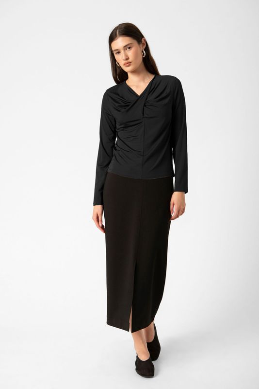 Soaked in Luxury, Dames, Tops, Zwart, Maat: L Viscose,