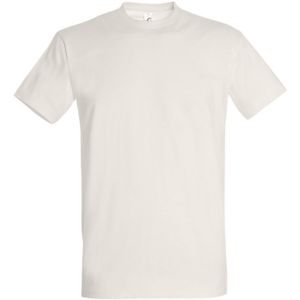 SOLS Heren Keizerlijke Zwaargewicht T-Shirt Met Korte Mouwen (Gebroken Wit) - Maat M