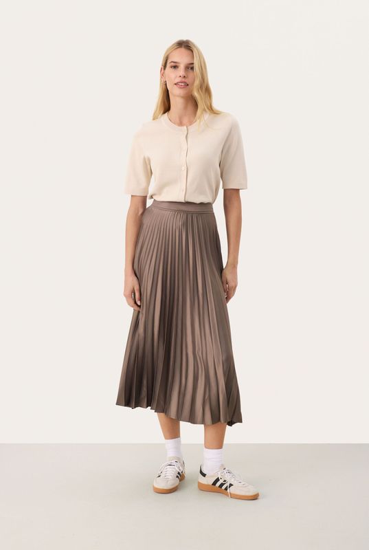 Part Two - Veneda PW SK - Midi Rok - Groen