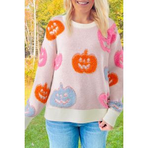 Pompoenontwerp Pullover Trui