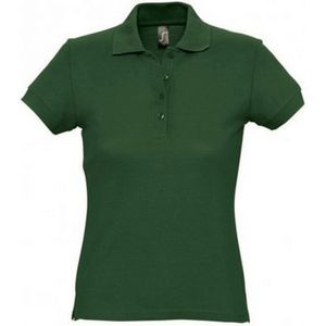 SOLS Dames/dames Passion Pique Poloshirt met korte mouwen (Bosgroen)