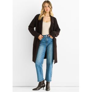 Chocolade Wolmix Lange Randen Cardigan
