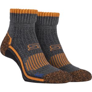 Storm Bloc - Wandelsokken van katoen voor heren - Grijs