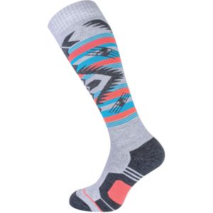 Comodo - Kniehoge technische snowboardsokken - Lichtgrijs