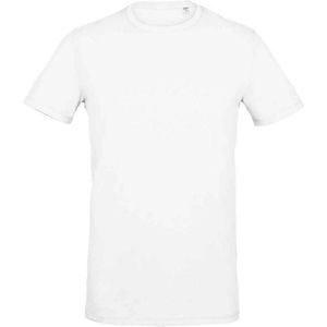 SOLS Heren Millenium Stretch T-Shirt (Wit) - Maat 2XL