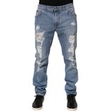 Versleten Slim Fit Spijkerbroek