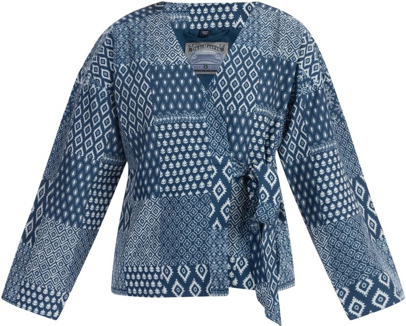 DreiMaster - Wikkeljas - Donker Marineblauwe Print - Dames
