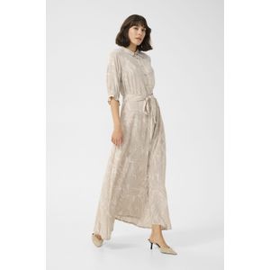 Jurk Regular fit Feather Gray,Chalk Print black offwhite