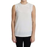 Dolce & Gabbana - Mouwloze Top - Wit - 100% Zijde