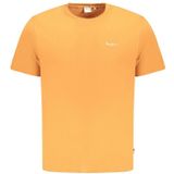 Pepe Jeans - Oranje - Heren T-shirt - Katoen
